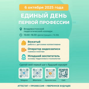 Три профессии – три возможности.  Выбирай свою!