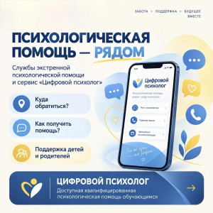 ПСИХОЛОГИЧЕСКАЯ ПОМОЩЬ — РЯДОМ